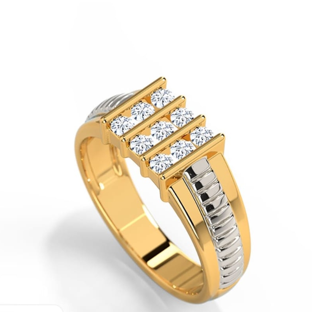 Gents Diamond Gold Ring 010